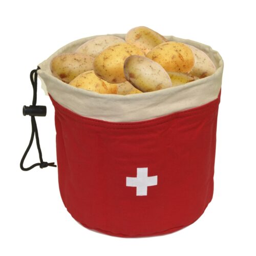 Sac thermique isolant rouge croix suisse pour pommes de terre Heidi Cheese Line