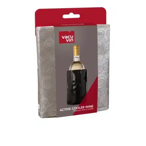Un refroidisseur actif de vin Vacu Vin emballé pour maintenir la fraîcheur.