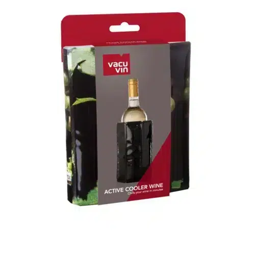 Emballage "Vacu Vin Active Cooler" pour refroidir rapidement le vin.